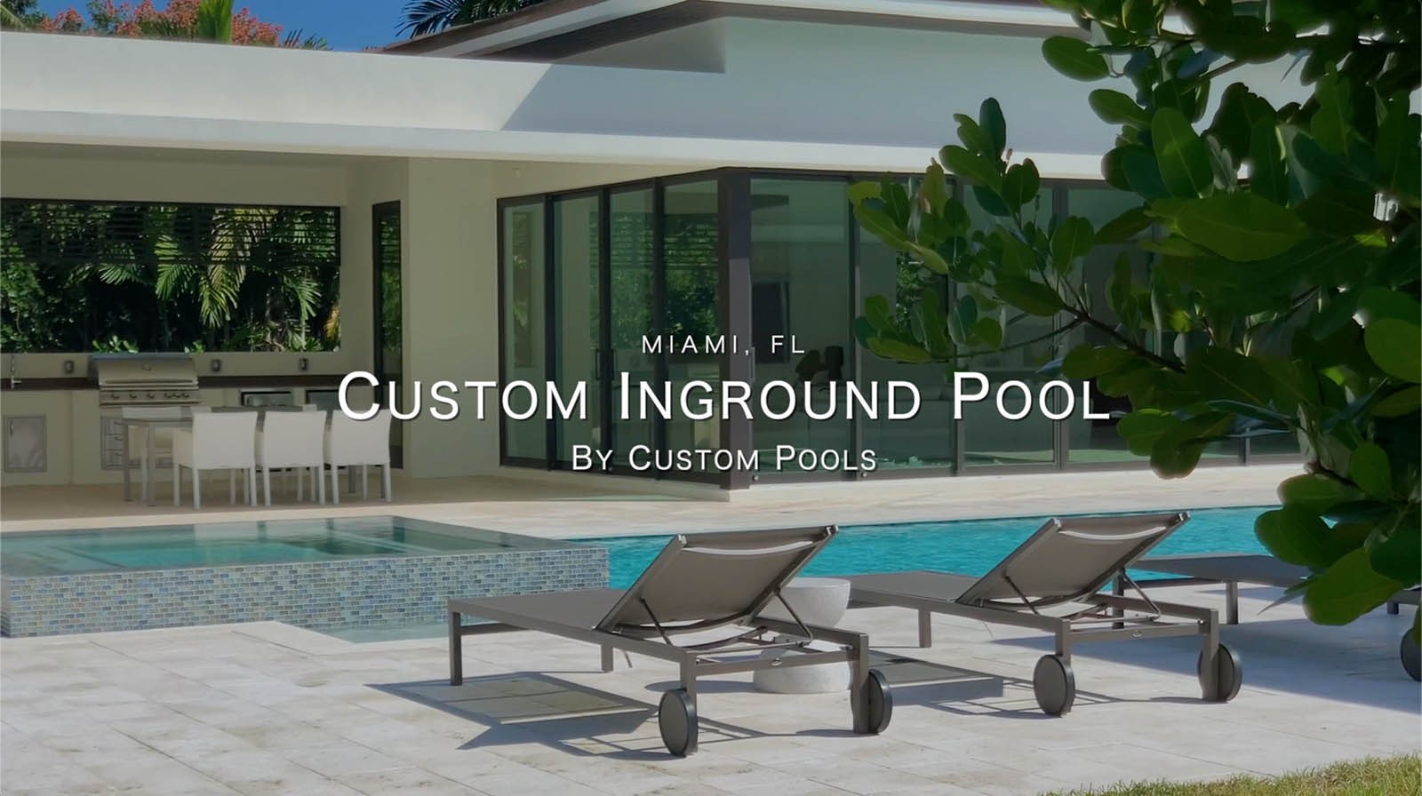 inground pool in miami featured video